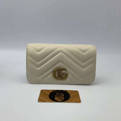 Сумка Gucci GG Marmont маленькая Белая