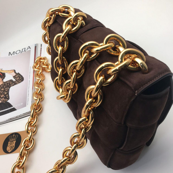 картинка Сумка Bottega Veneta Brown цепь от магазина Papa Brandoff