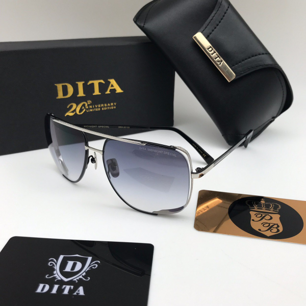 Очки Dita MIDNIGHT серебро с черным