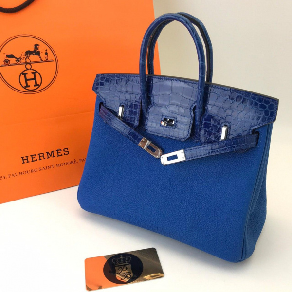 картинка Сумка Hermes Birkin 25 Blue от магазина Papa Brandoff