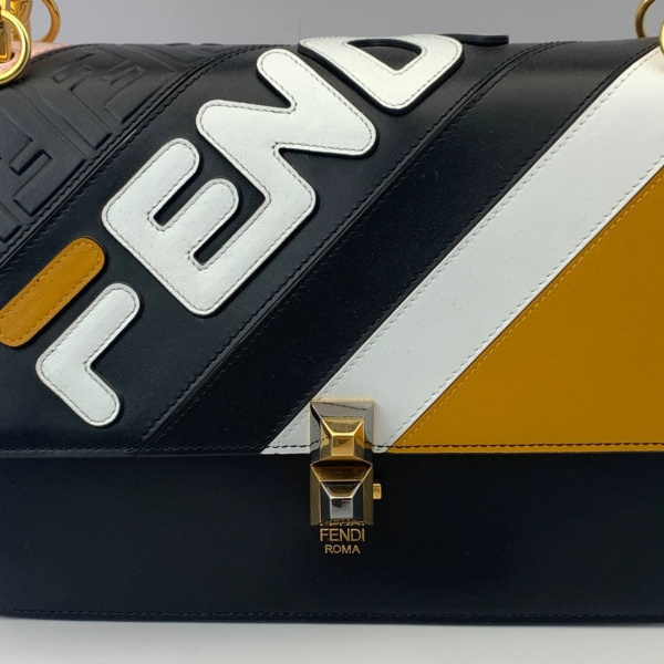 Сумка Fendi Mania Kan I Mini Leather Shoulder Bag