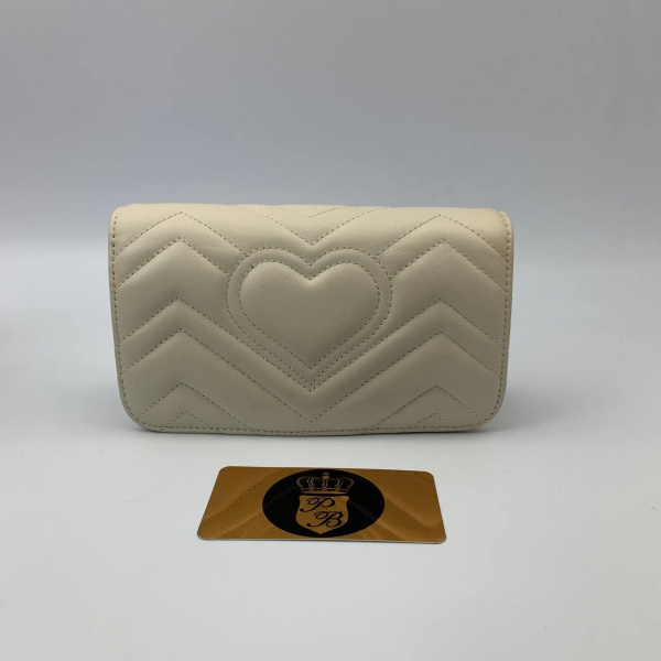 Сумка Gucci GG Marmont маленькая Белая