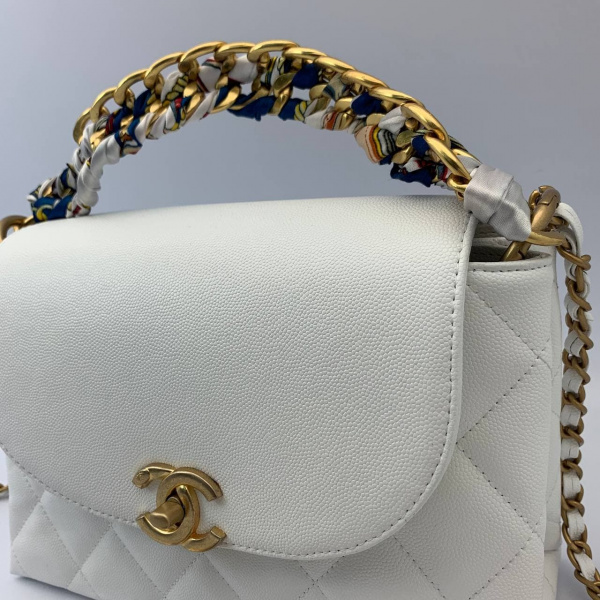 картинка Сумка-клатч  Chanel белая от магазина Papa Brandoff
