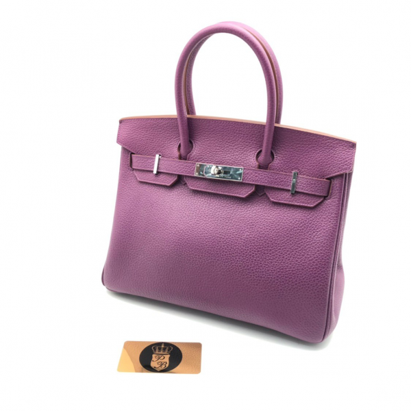 Сумка Hermès Birkin 30 Veau Crispe Togo фиолет