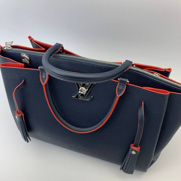 картинка Сумка-тоут Louis Vuitton  34 х 24 см Синяя от магазина Papa Brandoff