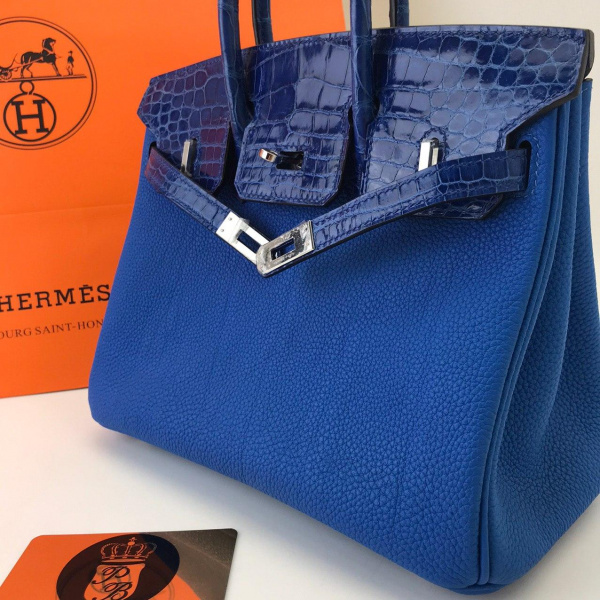 картинка Сумка Hermes Birkin 25 Blue от магазина Papa Brandoff