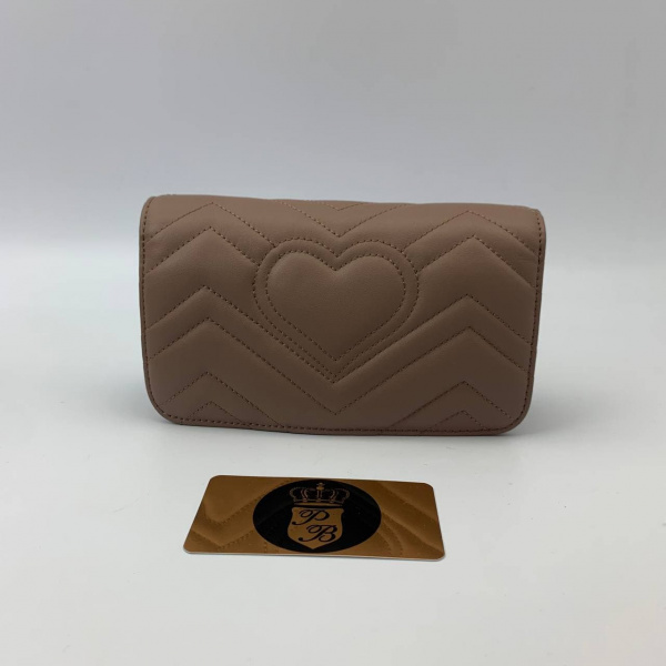 Сумка Gucci GG Marmont маленькая Бежевая