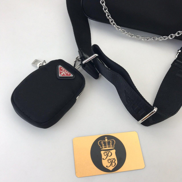 картинка Сумка Prada Mini Black Нейлон+ кожа от магазина Papa Brandoff