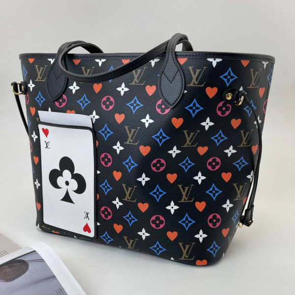картинка Сумка Louis Vuitton Game on Neverfull MM Black от магазина Papa Brandoff