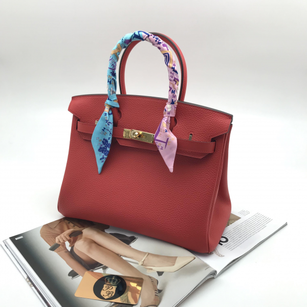 Hermes Birkin 30 красн