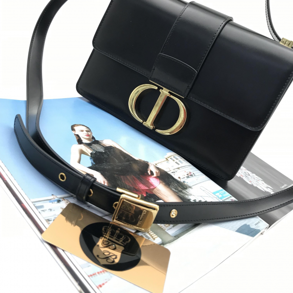 Сумка Dior 30 Montaigne Oblique черн 2