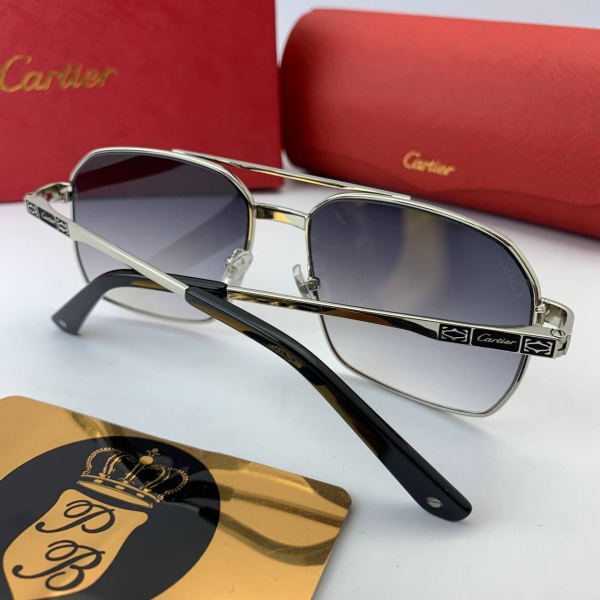 картинка Очки Cartier 145 в серебристой оправе от магазина Papa Brandoff