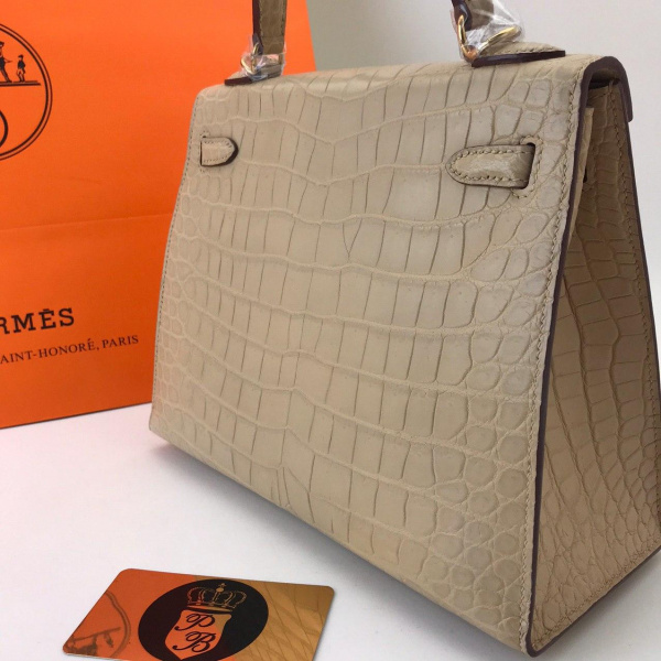 картинка Сумка Hermes Kelly 25 Croco Beige от магазина Papa Brandoff