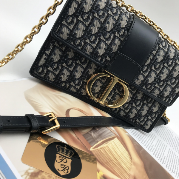 Сумка Dior 30 Montaigne Oblique серый