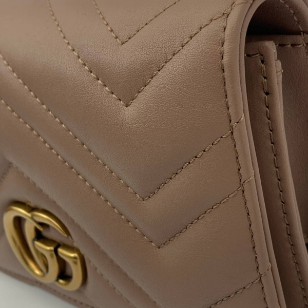 Сумка Gucci GG Marmont маленькая Бежевая